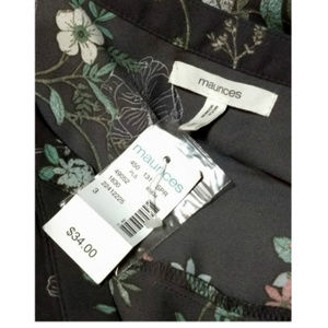 Maurices Tops - Maurices, Gray Floral Blouse Plus sz 20/22 Maurices Tops - Maurices, Gray Floral Blouse Plus sz 20/22